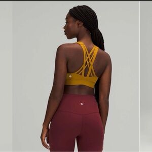 Lululemon Athletica Mustard Strappy Sports Bra
